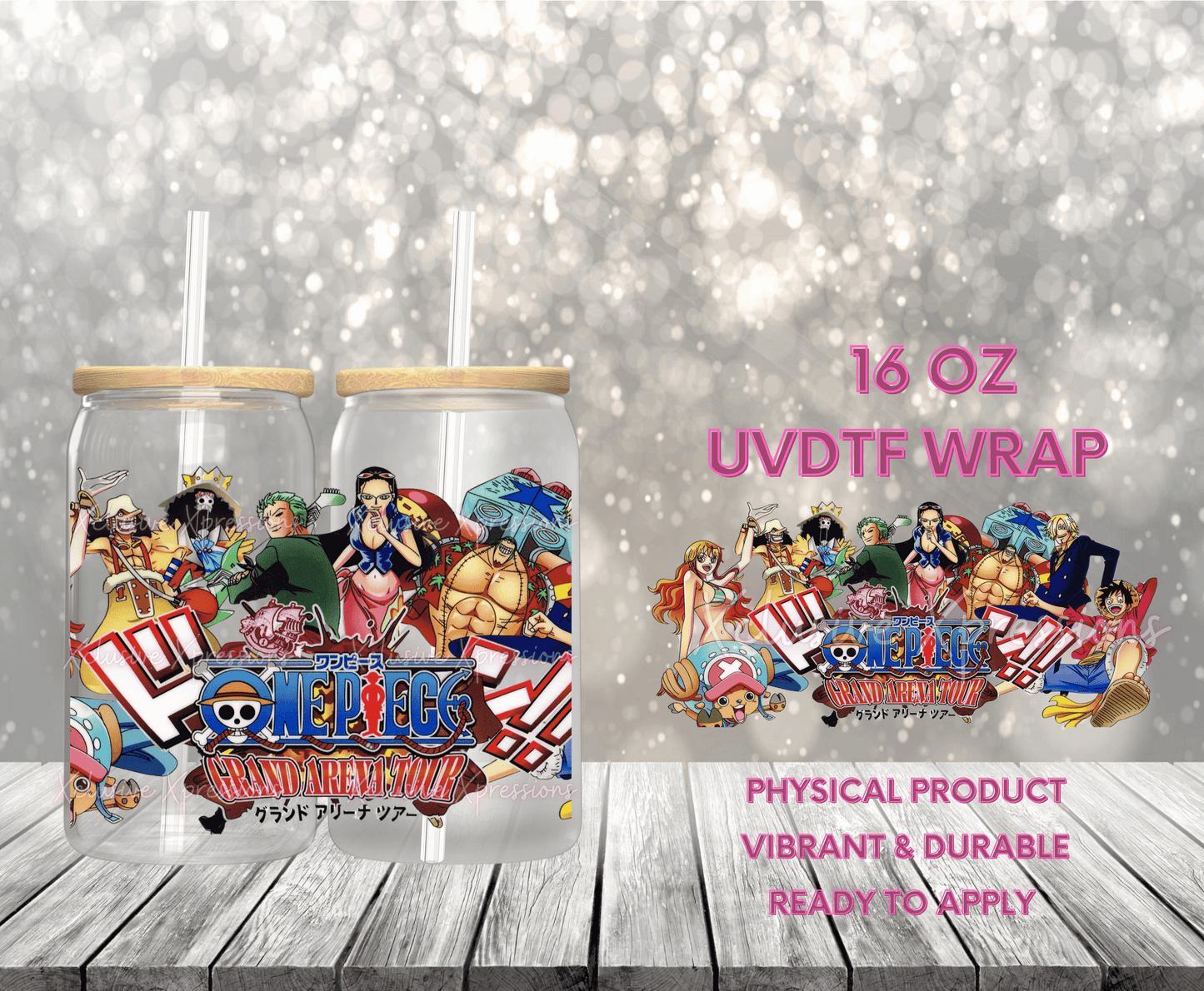 #748 One Piece, Single-Sided 16 oz UVDTF