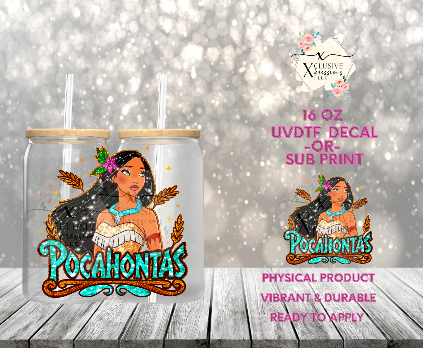 #950 Native Princess, UVDTF Decal P2O