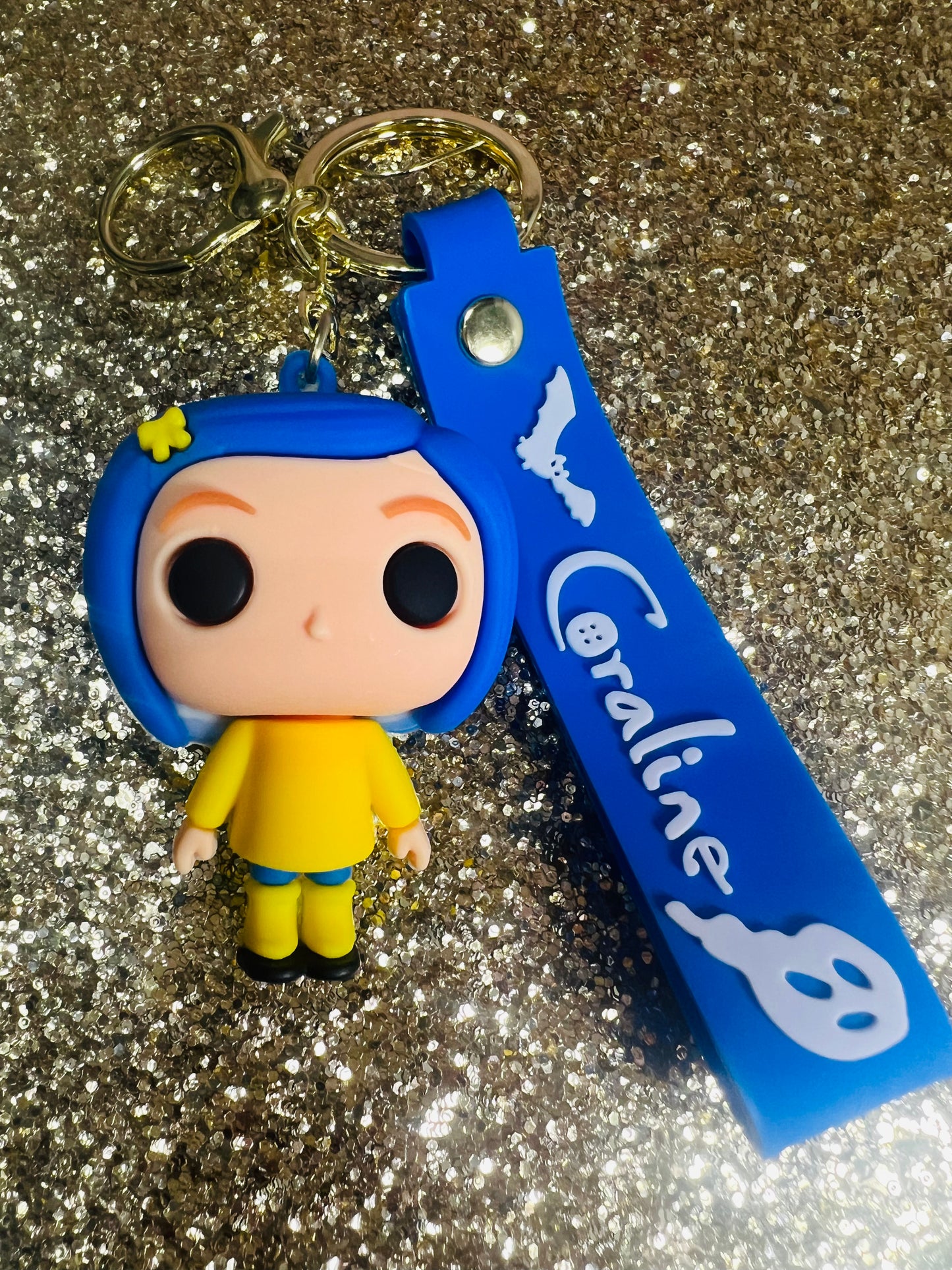 Caroline Yellow Shirt Keychain