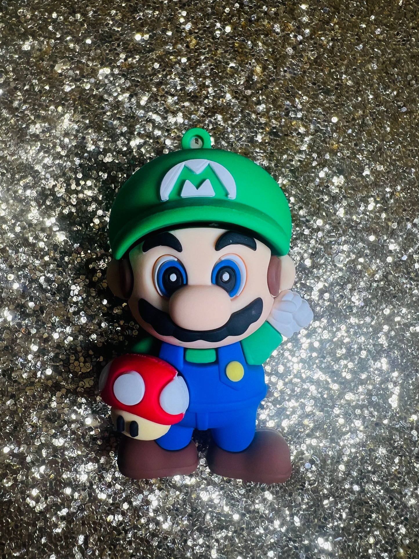 Plumber Bro Green Key Charm