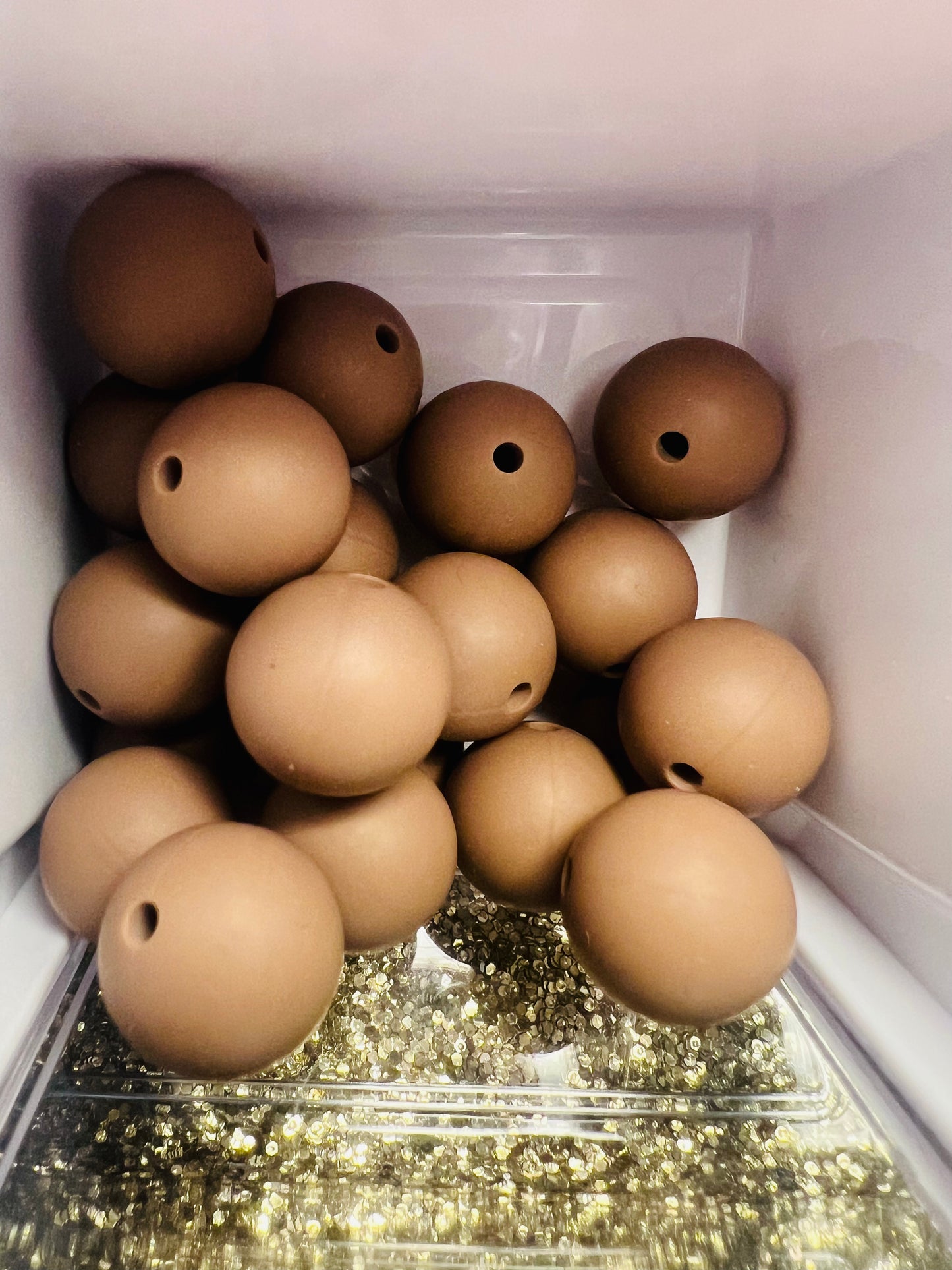 Sand, 15 mm Silicone Beads