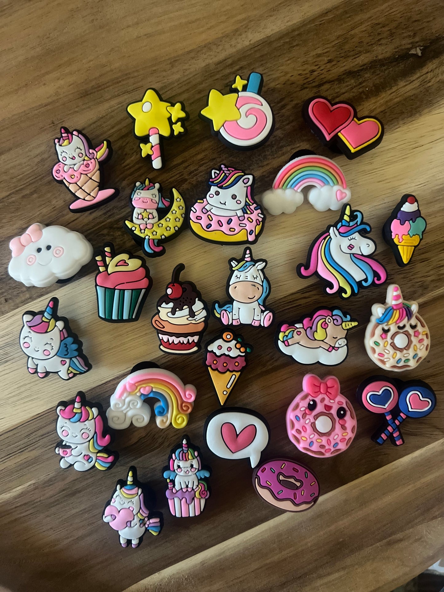 Charm para zapatos de unicornio