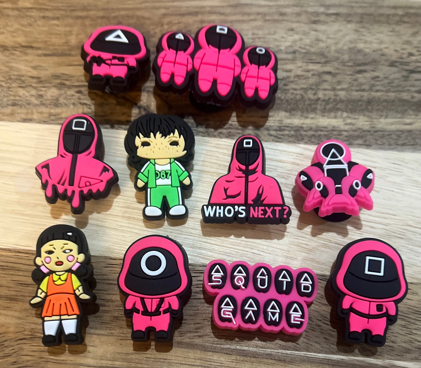 Amuletos de zapatos de calamar