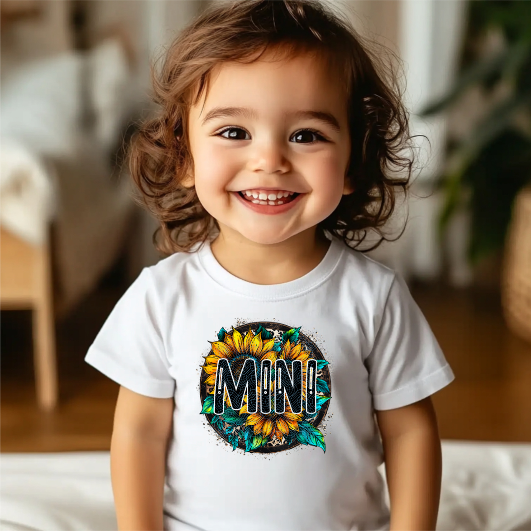 Sunflower Mama Nana Grandma Kids Collection, DTF Transfers POD