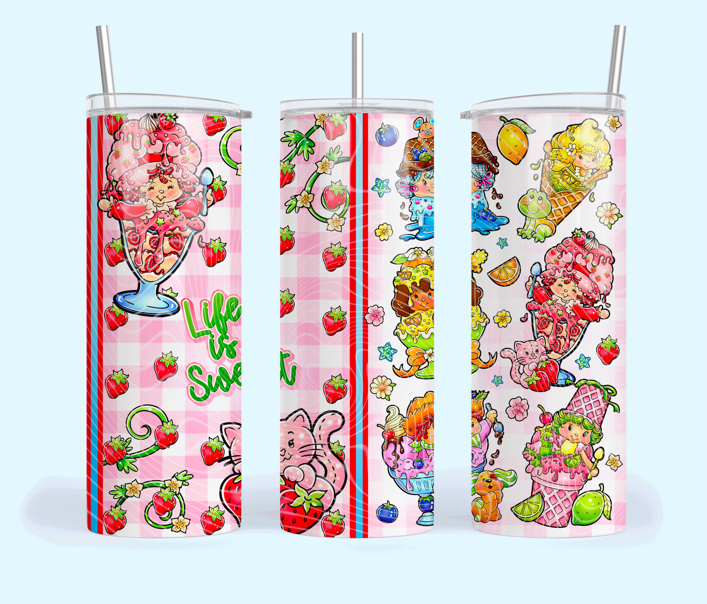 #1154 Strawberry Girls Ice Cream Collection, P2O