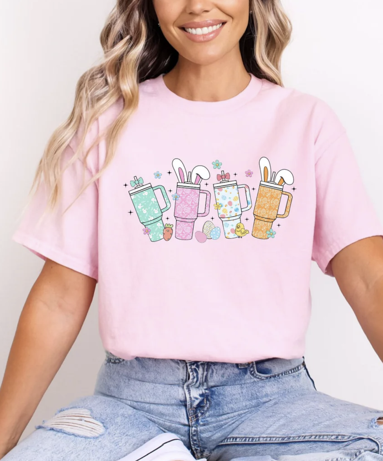 Easter 40oz Tumblers, Glitter Screenprint