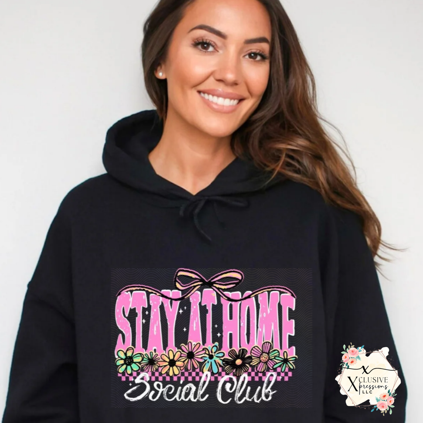 Stay At Home, Glitter Screenprint RTS