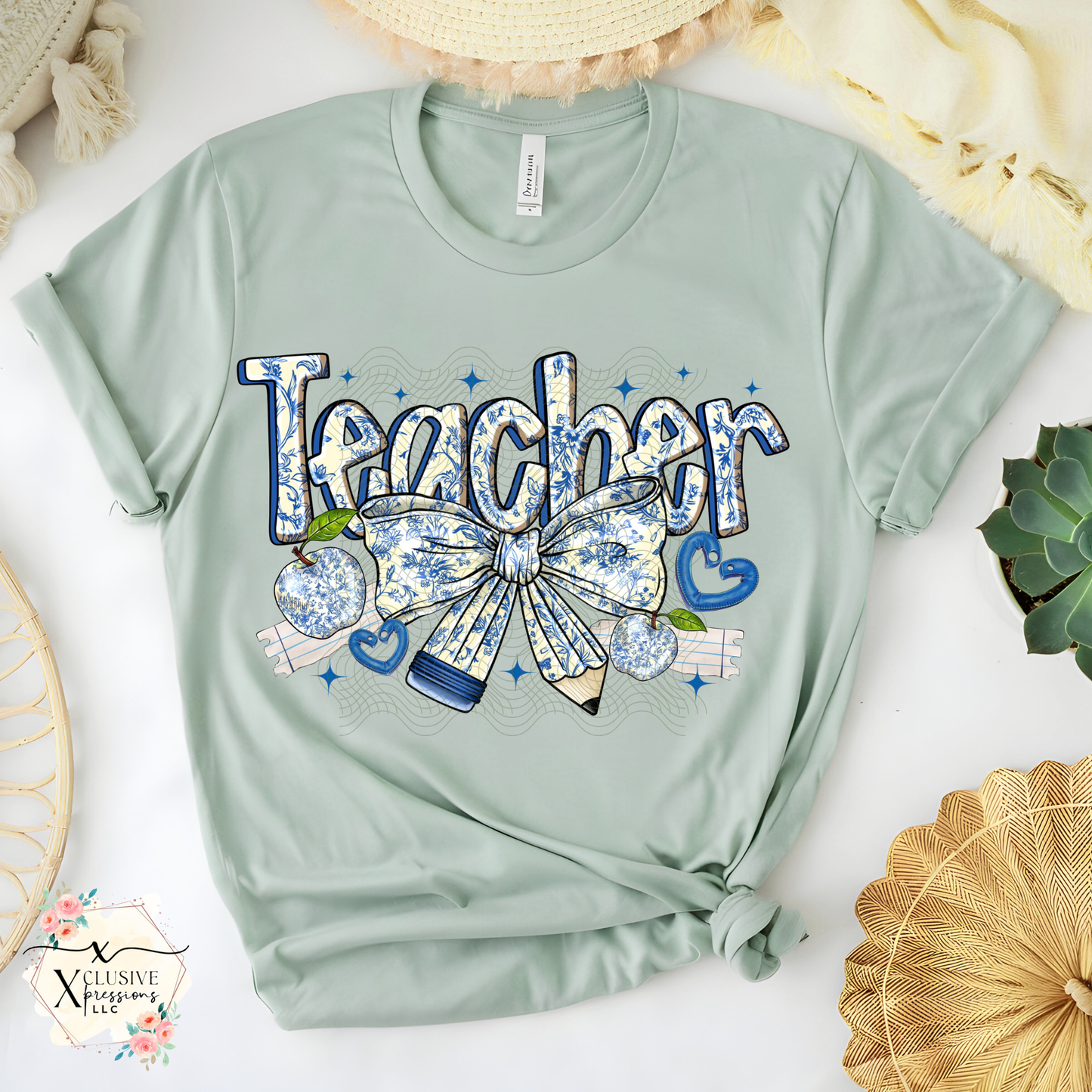 Teacher, RTS Glitter DTF Screenprint
