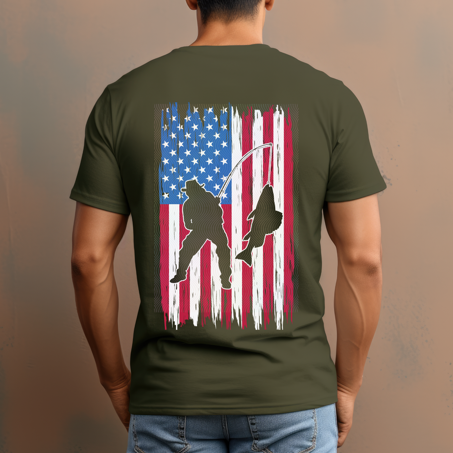 USA Fishing Flag, DTF P20