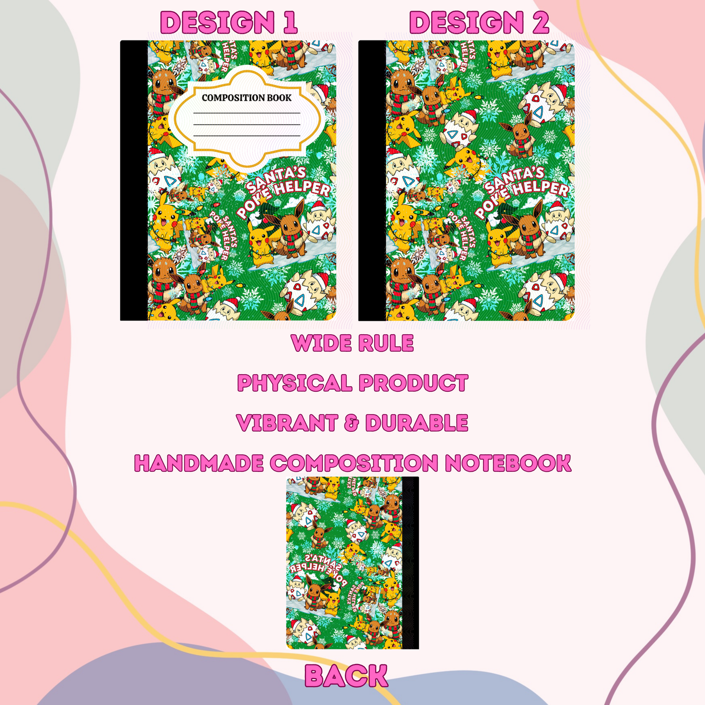 Xmas Pokemon - Composition Notebook