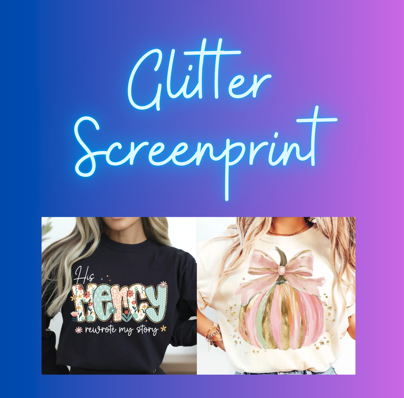 Glitter Screenprint