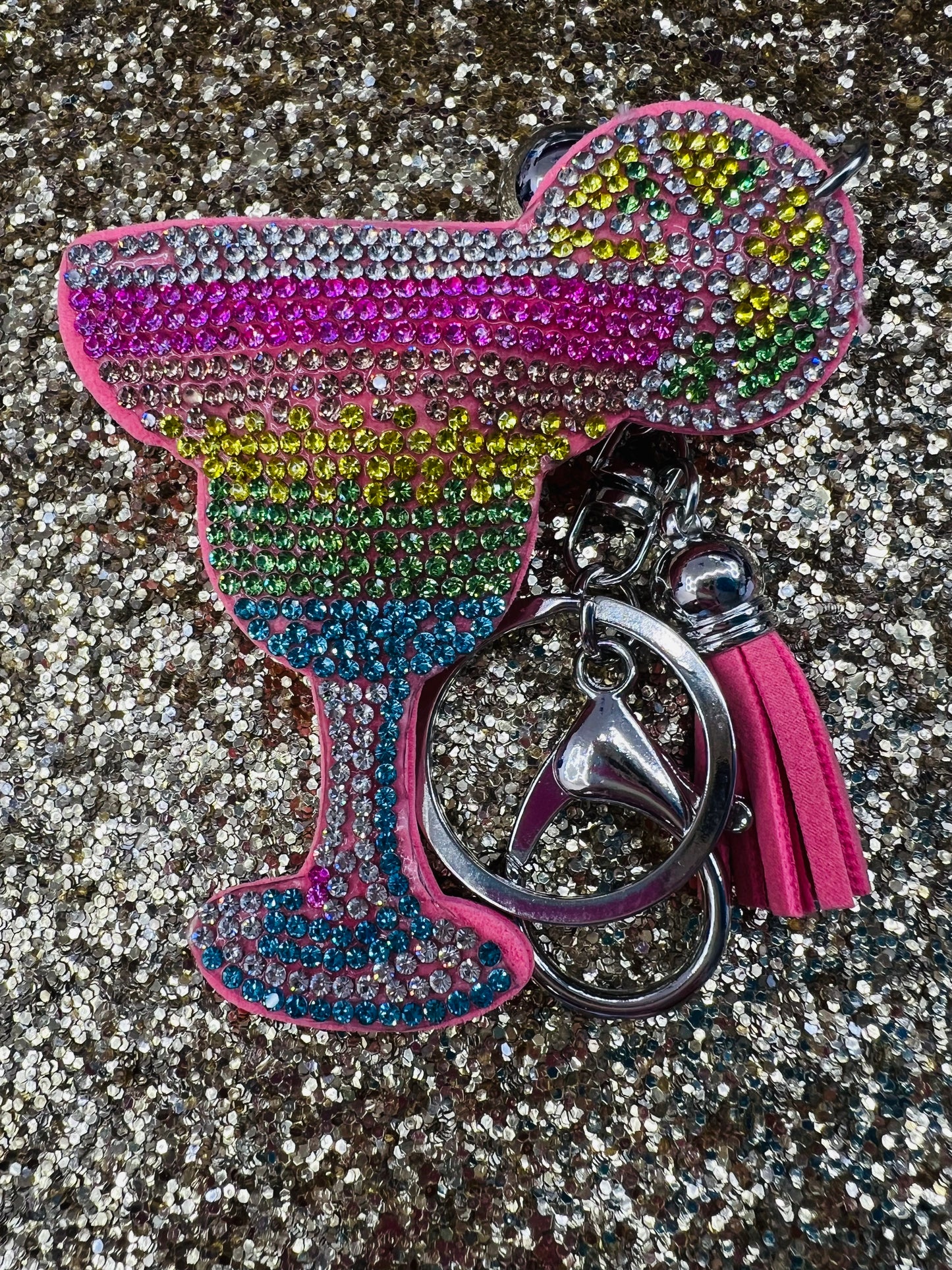 Margarita Rhinestone Keychain