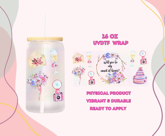 #1059 Maid of Honor, Xclusive 16 oz UVDTF or Sub