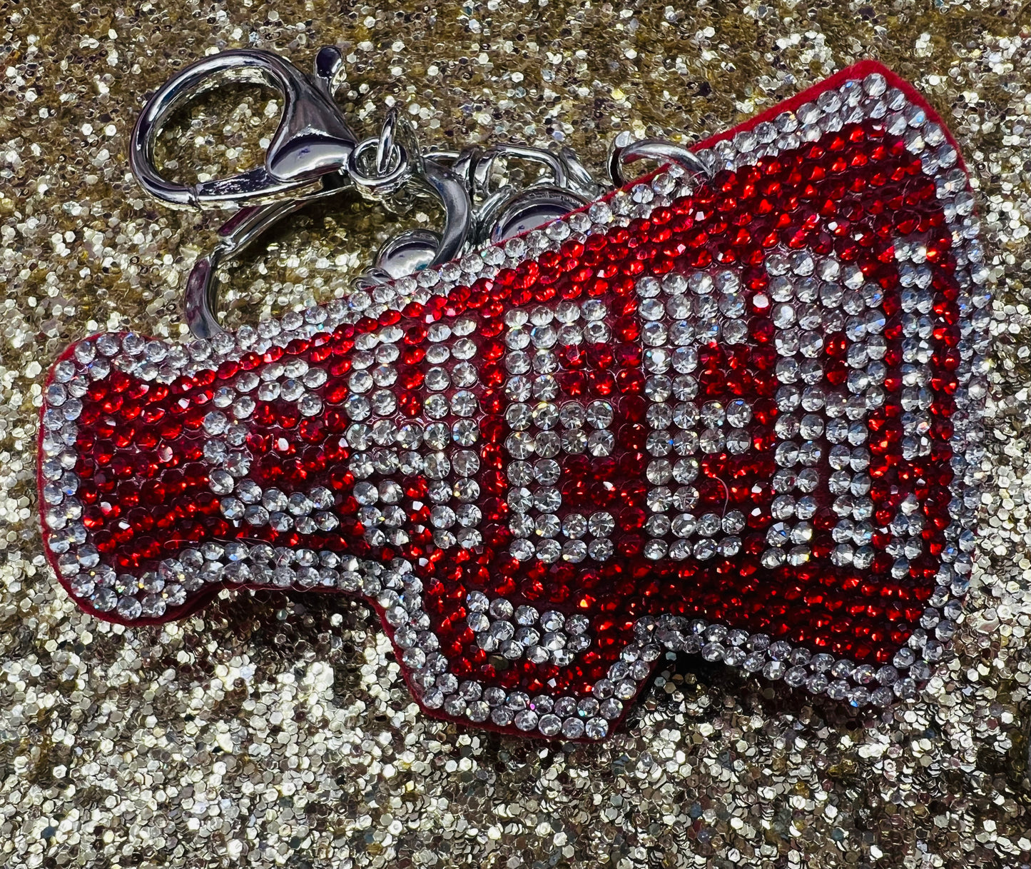 Cheer Rhinestone Keychains