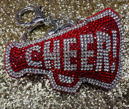 Cheer Rhinestone Keychains