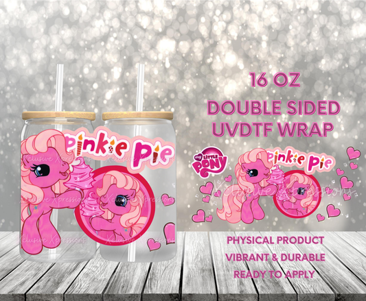 #850, Pinkie Pony, Double-Sided 16 oz UVDTF