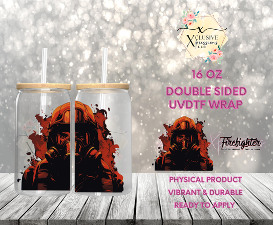 #890 Firefighters, Double-Sided 16 oz UVDTF