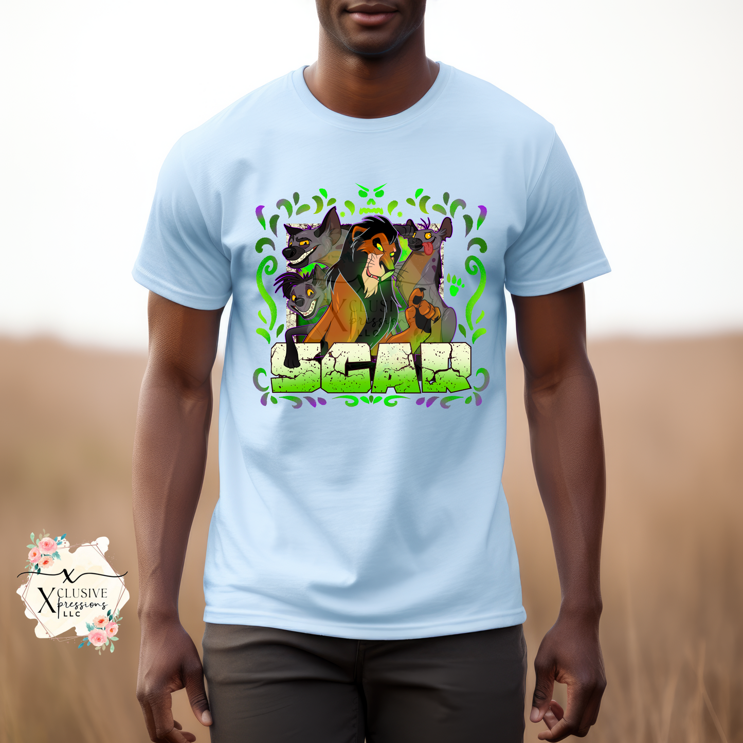 Scar Lion, DTF & Sublimation Print POD