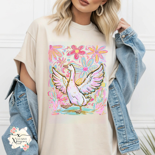 Goose Floral, DTF P2O