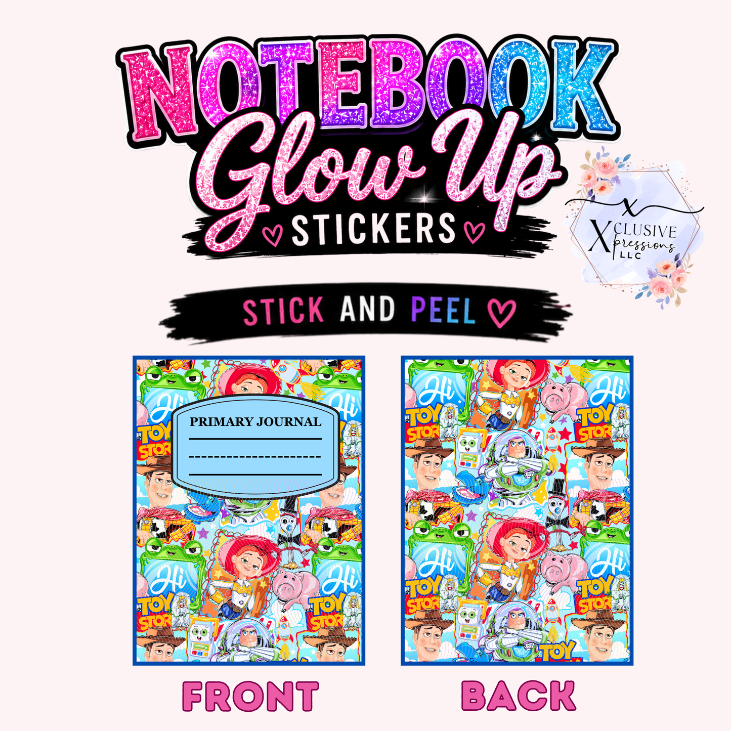 Toy Story, Notebook Glow Up™ Stickers