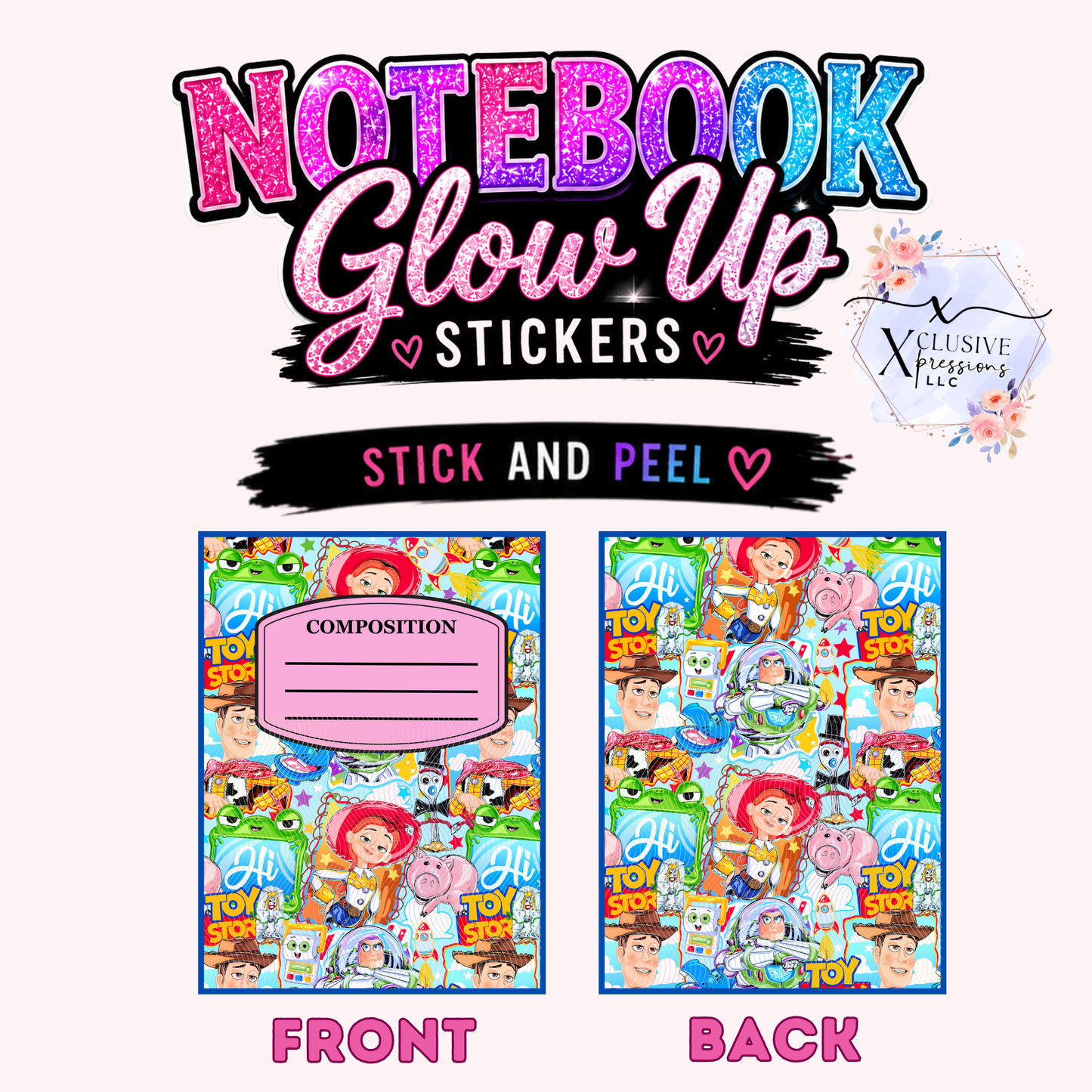 Toy Story, Notebook Glow Up™ Stickers
