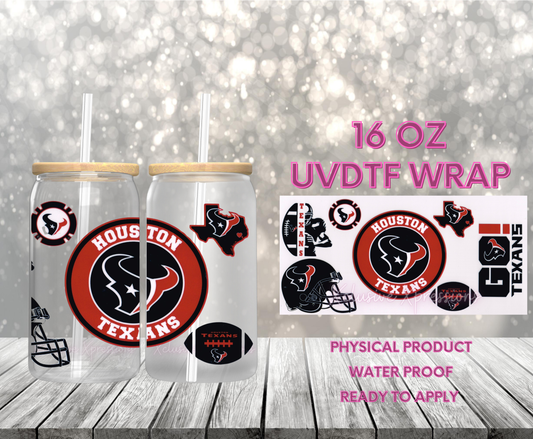 #553 Houston Texans, 16 oz UVDTF Wrap RTS