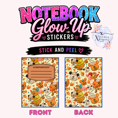 Fall Mouse, Notebook Glow Up™ Stickers
