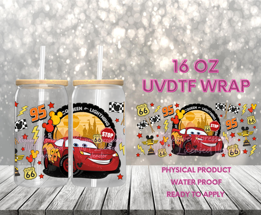 #346 Cars Unique VVT UVDTF Wrap