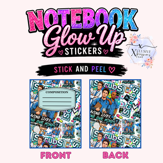 Scrubs Medical Nurse, Notebook Glow Up™ Stickers