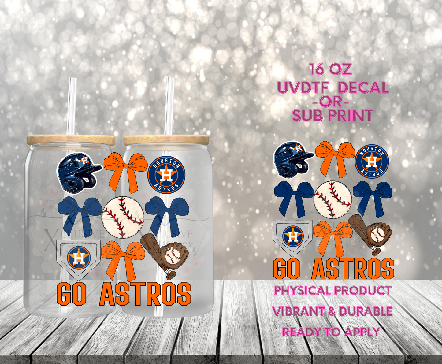 Baseball Teams Decal, 16 oz Decal POD