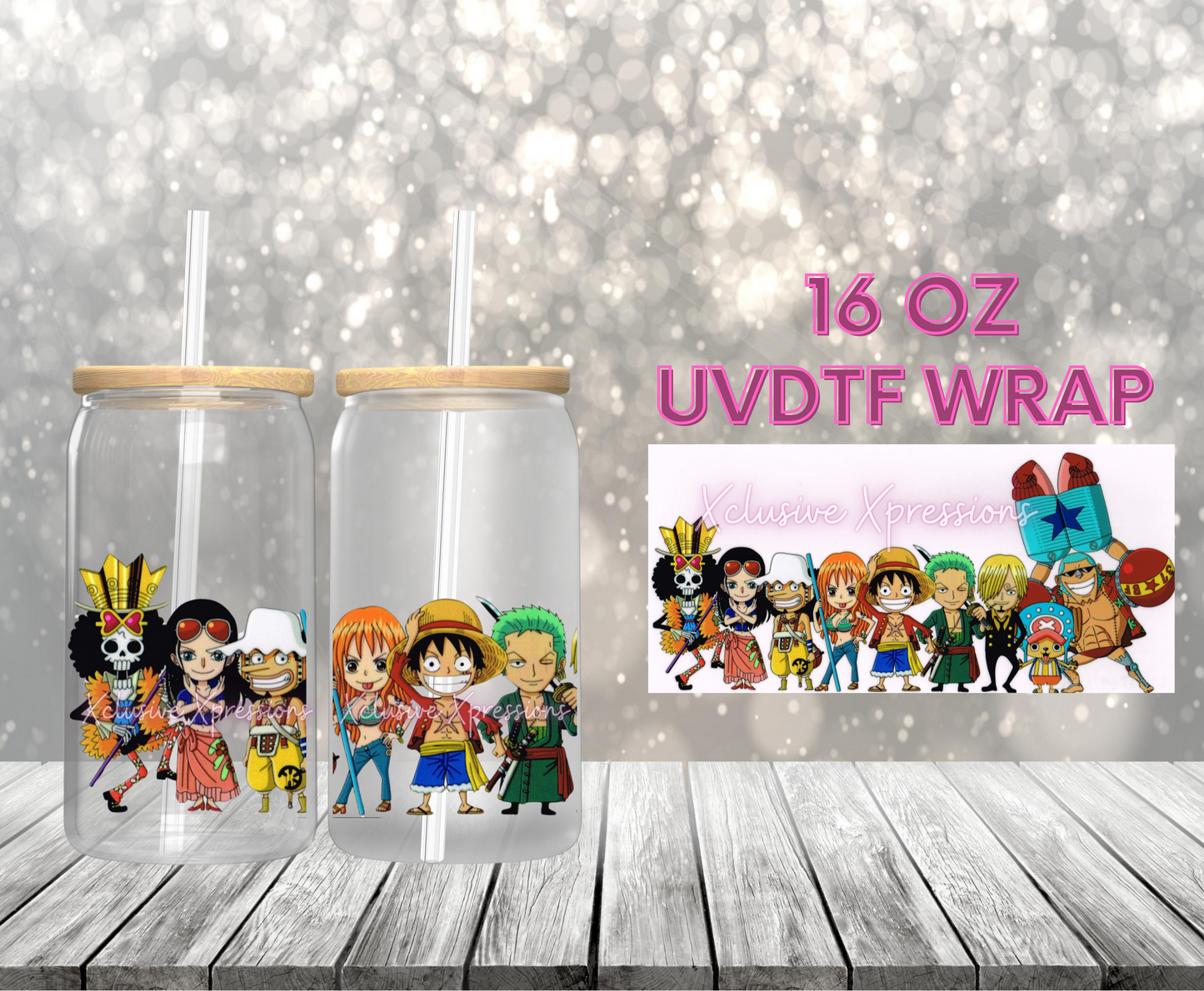 #245 Anime 1 Peace, 16 oz UVDTF