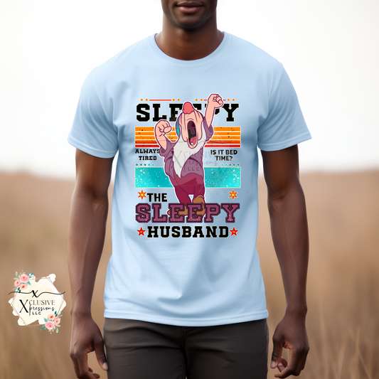 Sleepy Husband Dwarf, DTF & Sublimation Print POD