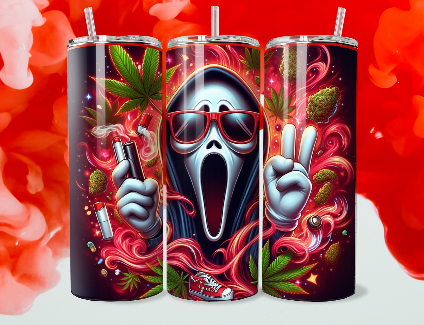 420 Ghost Face Peace, Sub Design 20 oz