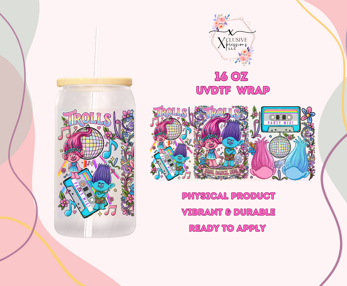 #1218 Trolls, UVDTF P2O