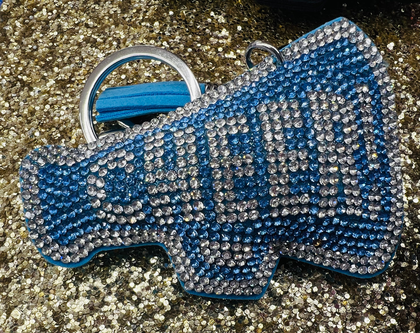 Cheer Rhinestone Keychains
