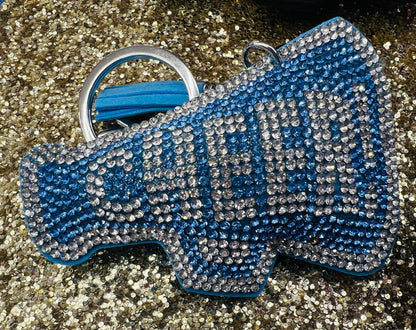 Cheer Rhinestone Keychains