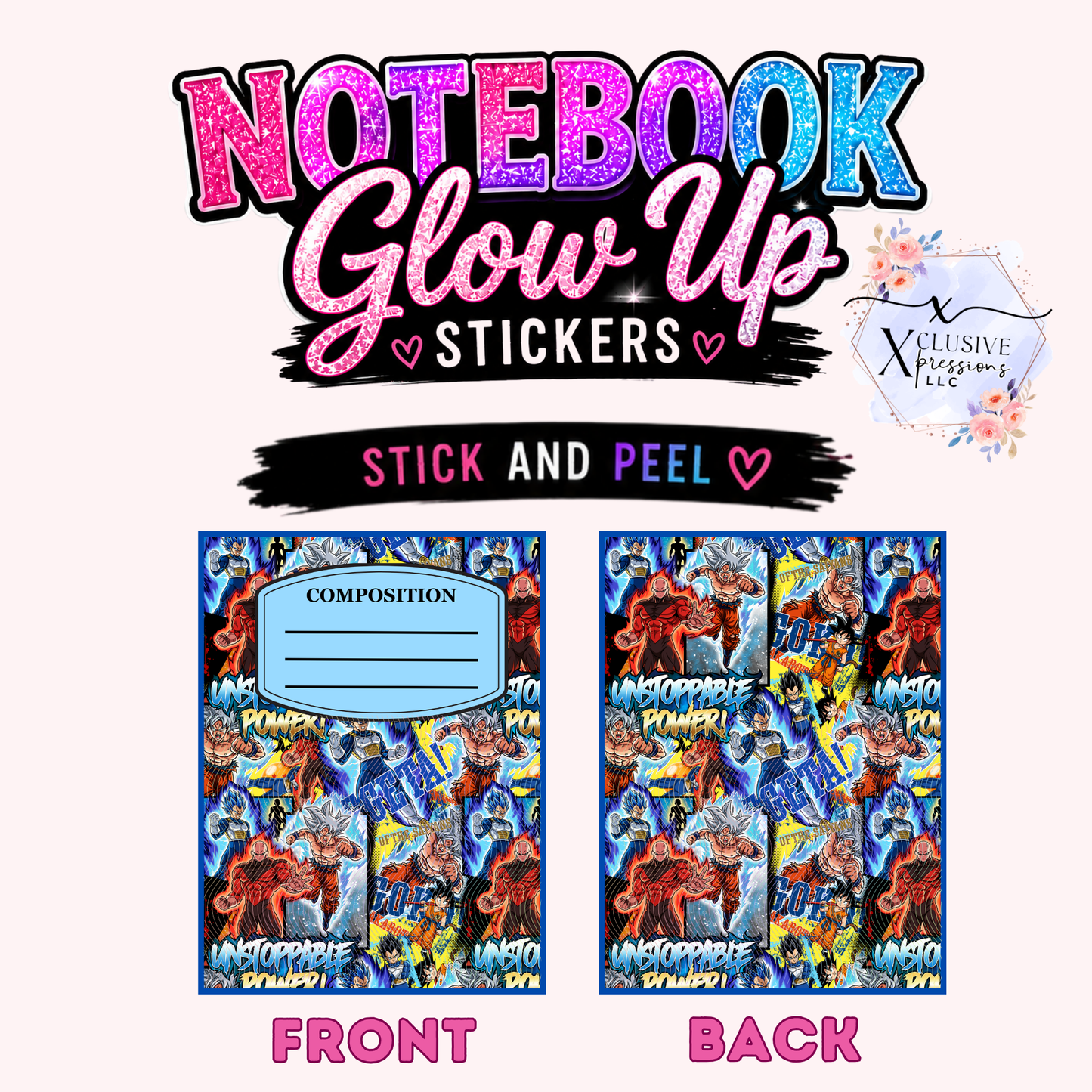 Dragon Ball, Notebook Glow Up™ Stickers
