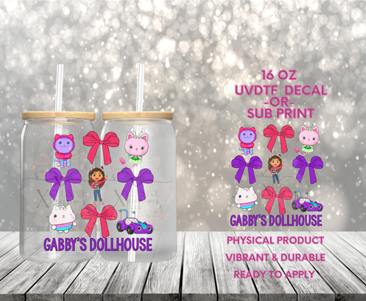 #987 Gabby Bows, 16 oz POD Decal
