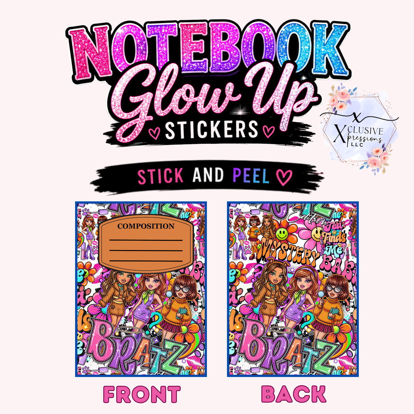Bratz Scobby, Notebook Glow Up™ Stickers