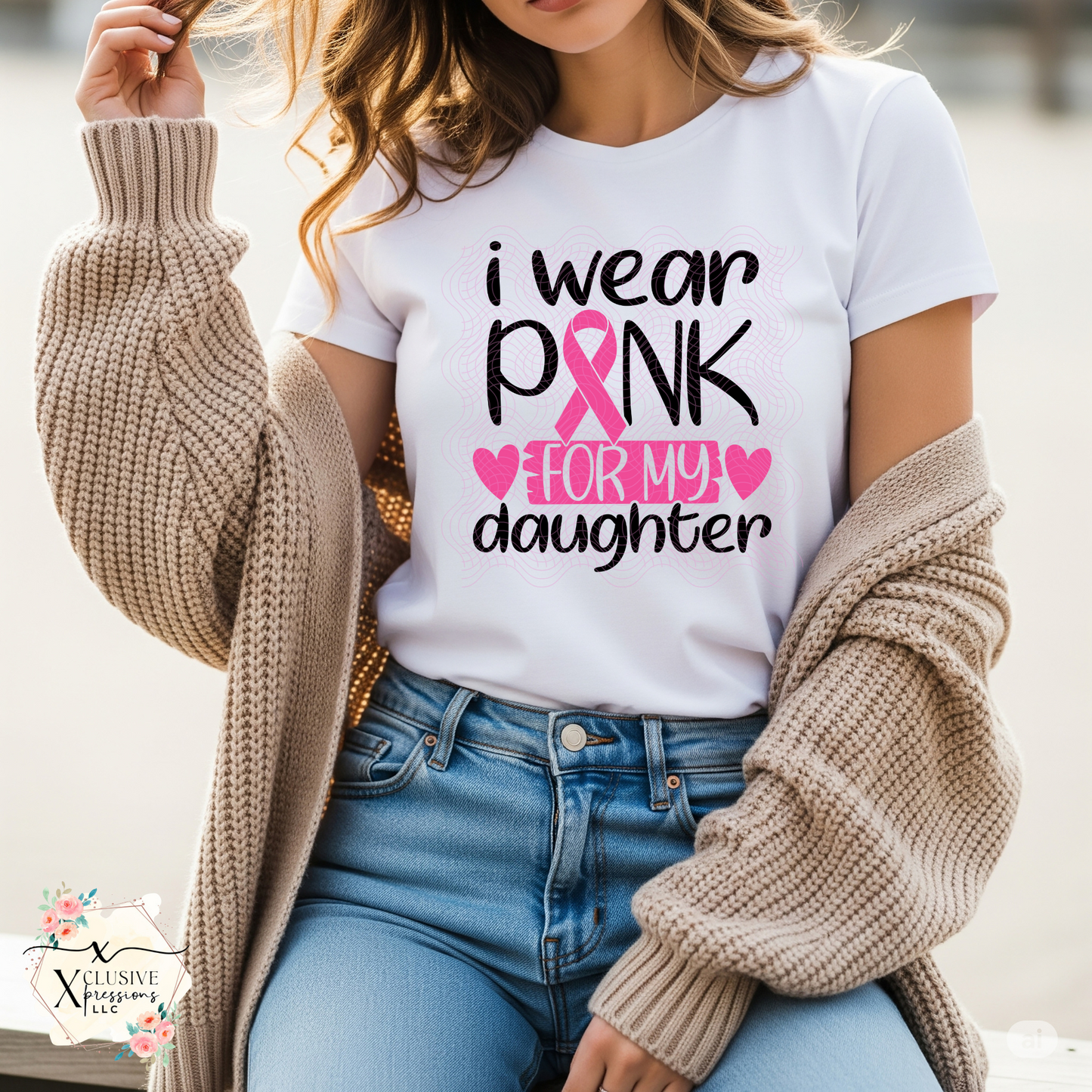 Breast Cancer: I Wear Pink For My, DTF P20