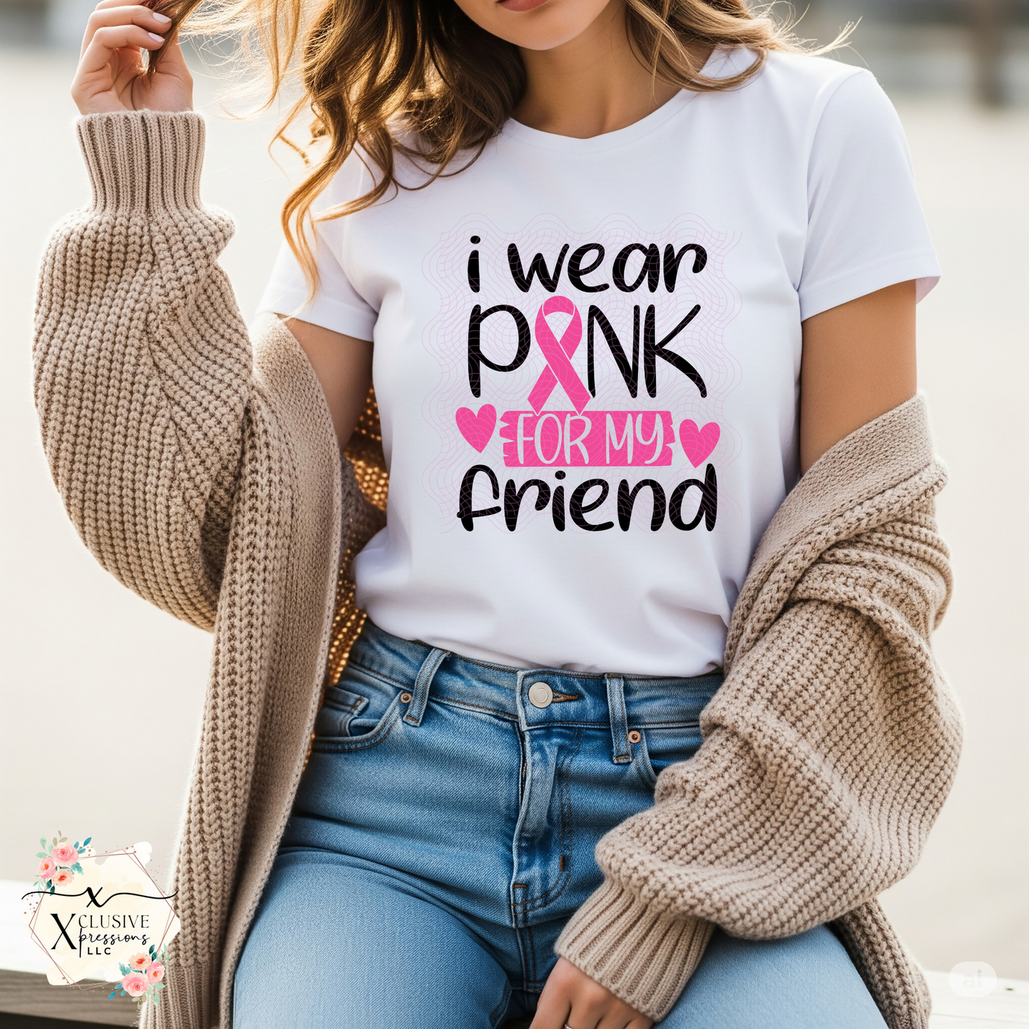 Breast Cancer: I Wear Pink For My, DTF P20