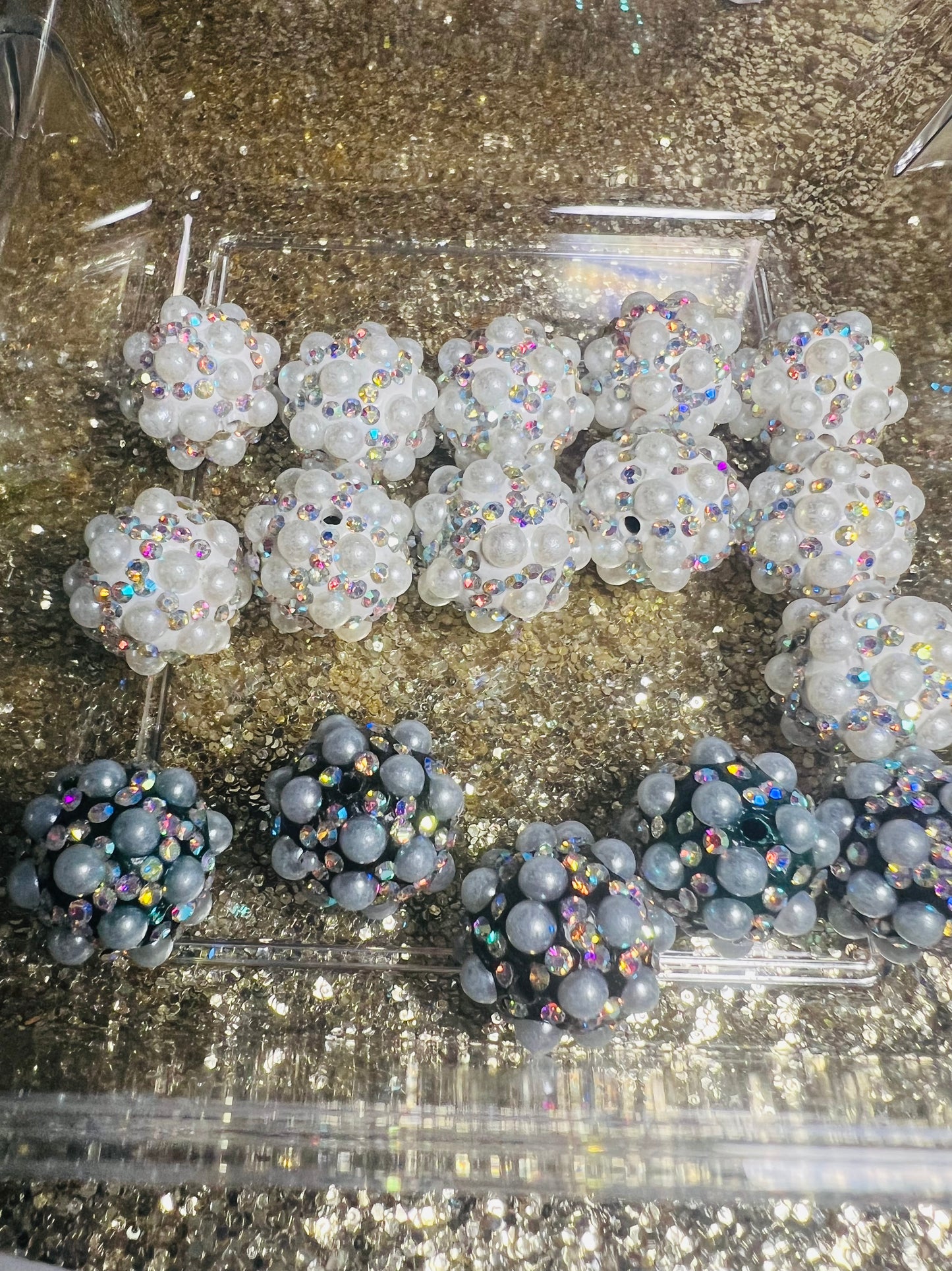 Pearl Dot, 16 mm Acrylic Beads