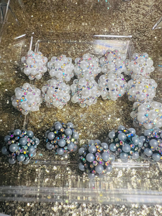 Pearl Dot, 16 mm Acrylic Beads
