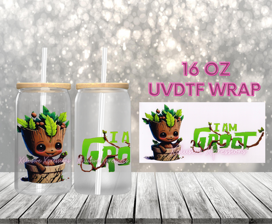 #72 Groot, 16 oz  UVDTF