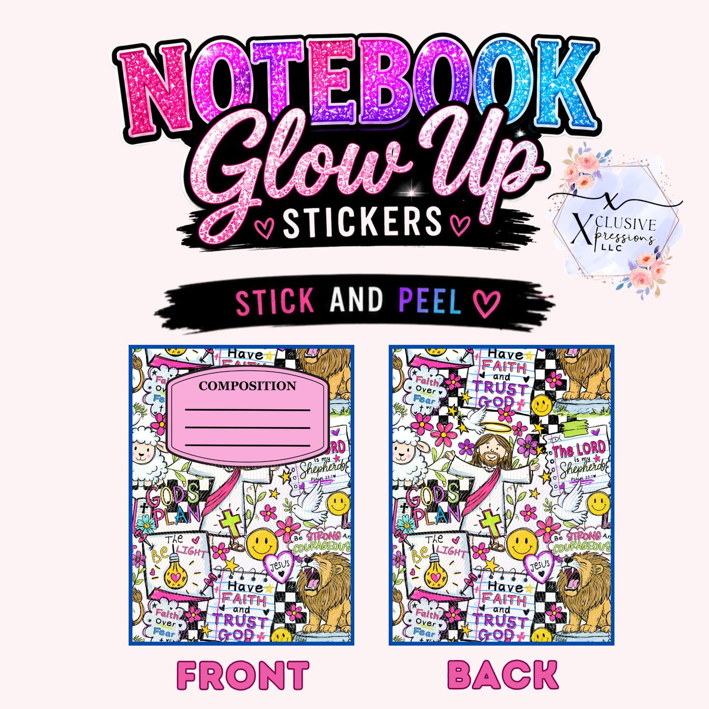 Kids Faith, Notebook Glow Up™ Stickers