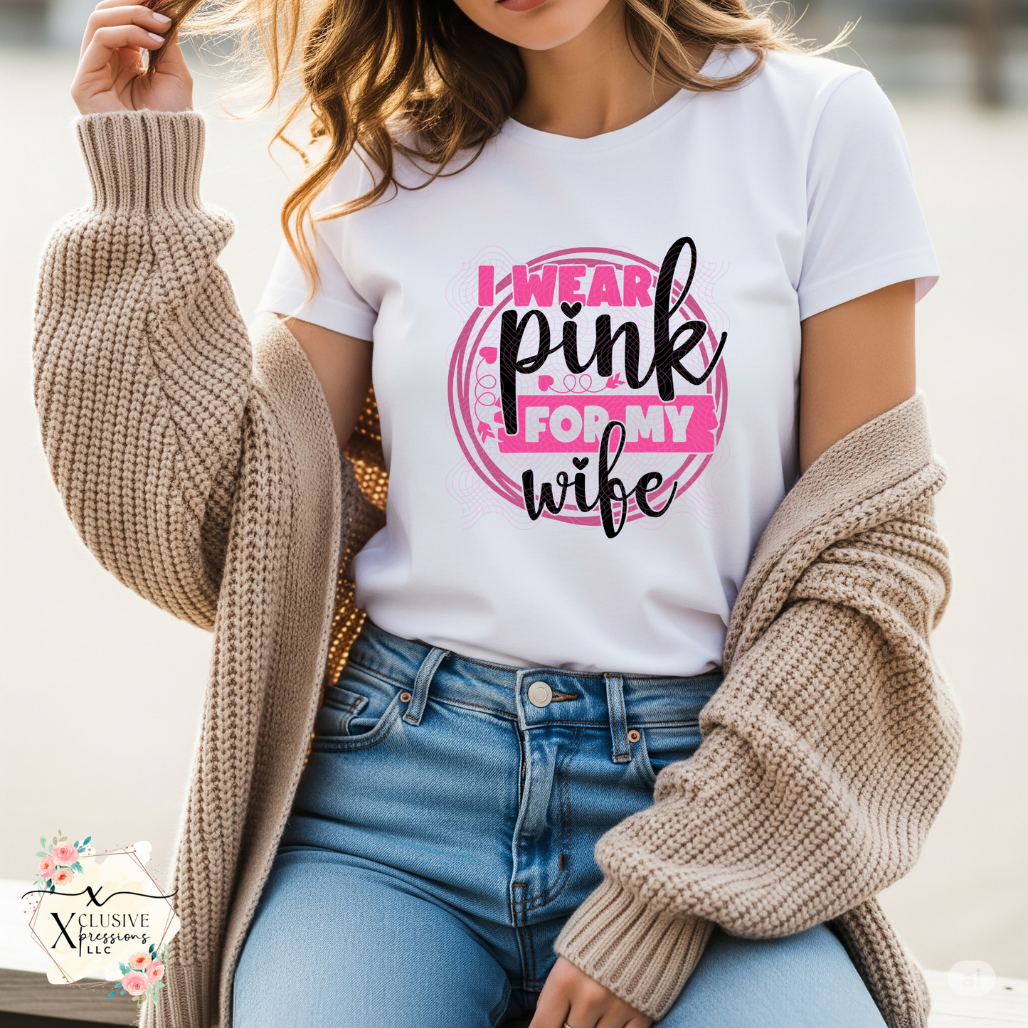 Breast Cancer: I Wear Pink For My, DTF P20