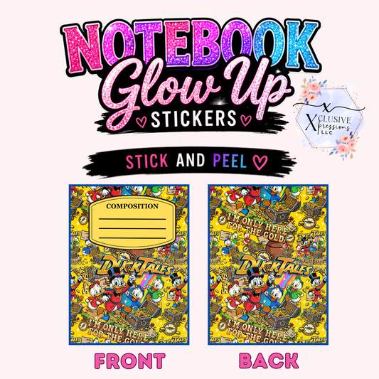 80s Duck Tales, Notebook Glow Up™ Stickers