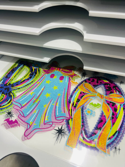 Boo Ghost Coquette, Glitter Screenprint