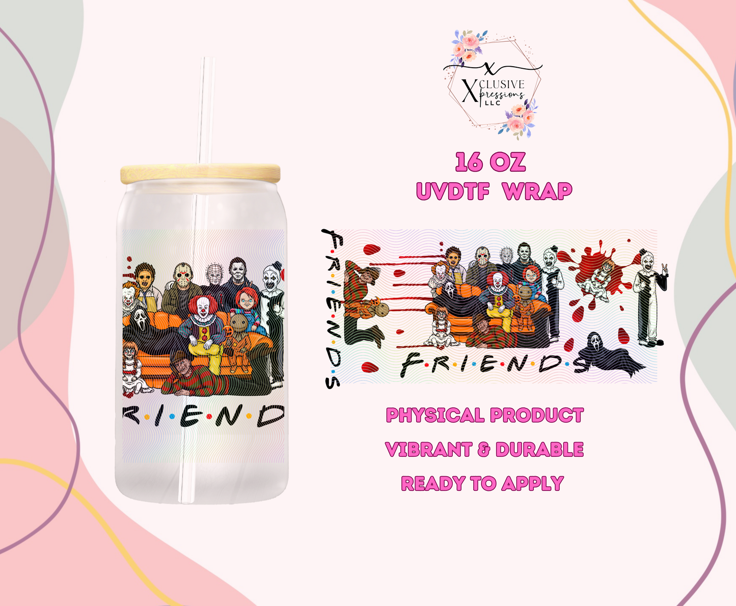 #1207 Horror Friends, UVDTF P2O