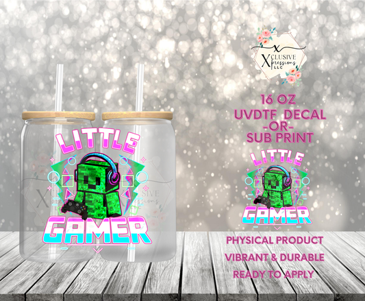 #935 Little Gamer, 16 oz Decal POD